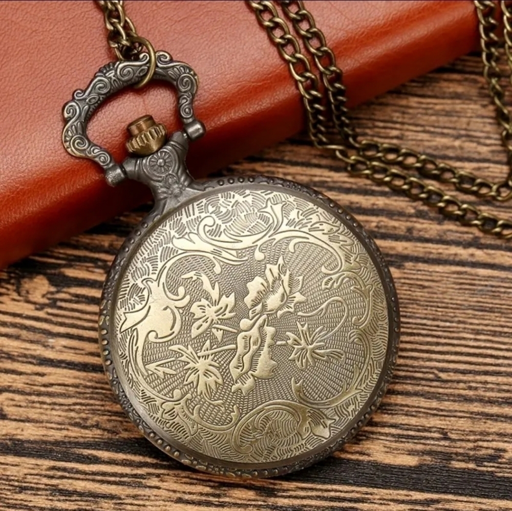 AC DC Hells Bells Pocket Watch , Rock Band Pocket Watch NWT - Picture 2 of 4